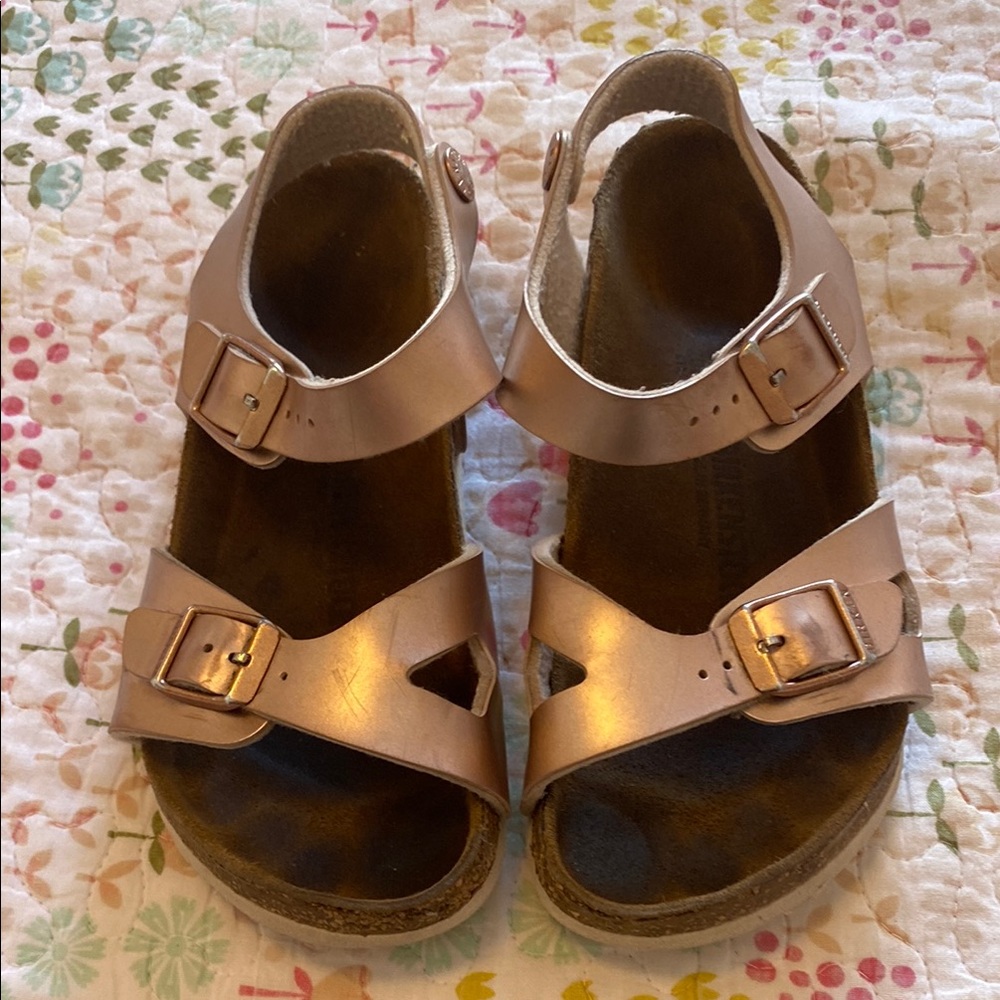 Kids Metallic Sandals